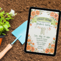 Locally Grown Flower Packet Baby Shower