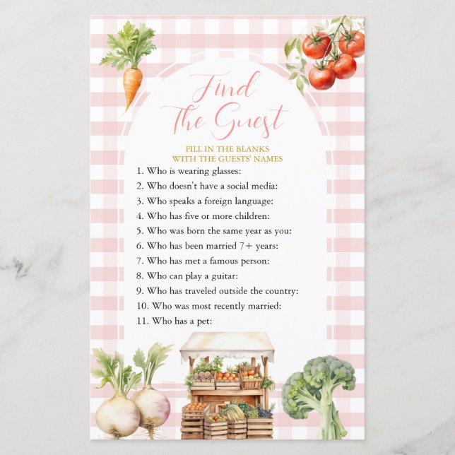 Locally Grown Fresh Market Find The Guest Game (Front)