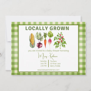 Locally Grown Garden Theme Invitation