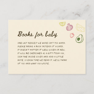 Locally Grown Hand Drawn Books for Baby Enclosure Card
