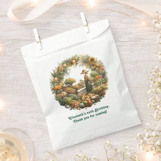 Locally Grown - Harvest Market Birthday Party Favour Bags (Clipped)