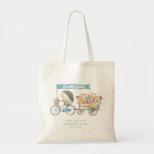 Locally Grown Hedgehog Baby Shower Tote Bag