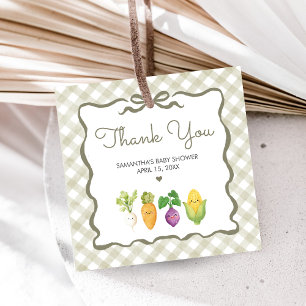 Locally Grown Little Sprout Baby Shower Favour Tags