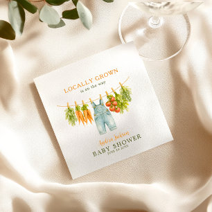 Locally Grown Little Sprout Garden Clothesline Napkin