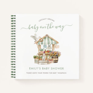 Locally Grown Market Baby Shower Guest Book