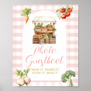 Locally Grown Market Baby Shower Photo Guestbook