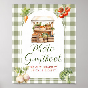 Locally Grown Market Baby Shower Photo Guestbook