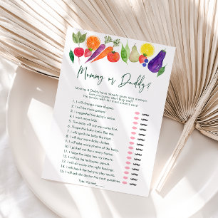 Locally Grown Mommy or Daddy Baby Shower Game