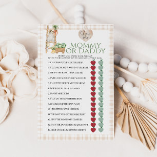 Locally Grown Mum or Dad Baby Shower Game