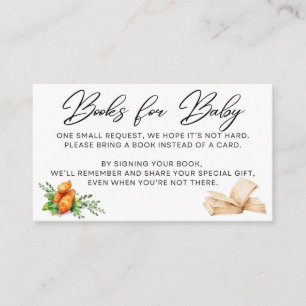LOCALLY GROWN THEME - Books for Baby - Black Enclosure Card