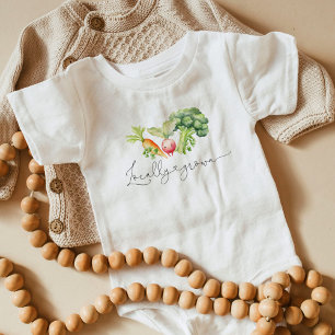 Locally grown vegetables farmers market baby bodysuit