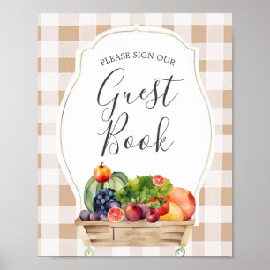 Locally Grown Veggies Farmer Market Guest Book