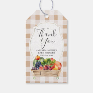 Locally Grown Veggies Farmers Market Thank You Gift Tags