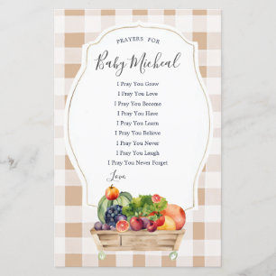 Locally Grown Veggies Farmers Prayers for Baby