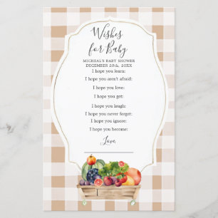 Locally Grown Veggies Farmers Wishes for Baby