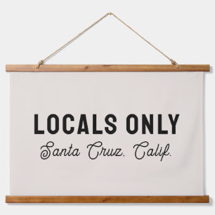 Locals Only Sign Custom Name Beach House Decor Hanging Tapestry