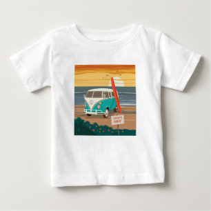Locals Only   VW Surf Van Baby T-Shirt