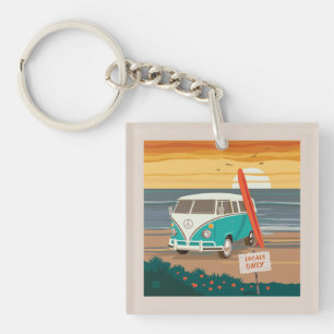 Locals Only   VW Surf Van Key Ring