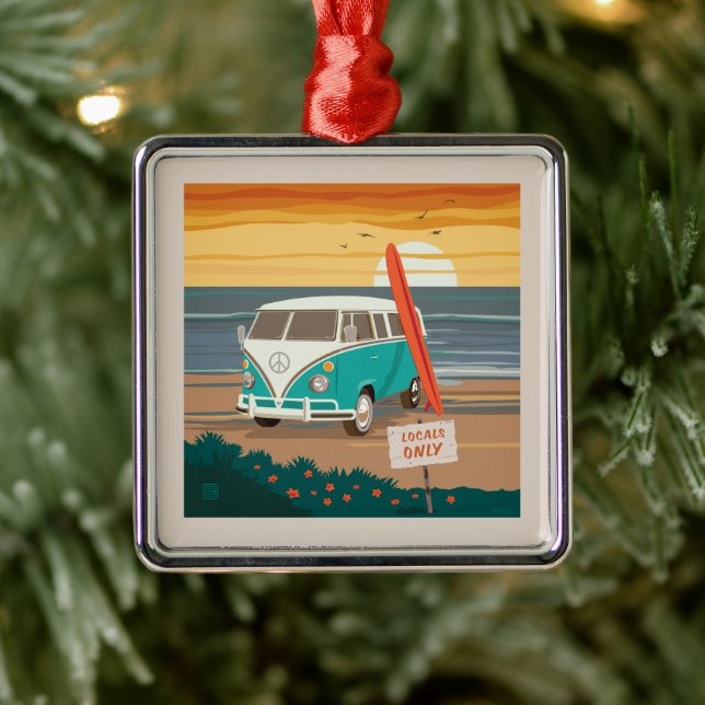 Locals Only | VW Surf Van Metal Tree Decoration (Tree)