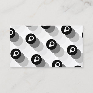Location logo kinetic pattern  business card