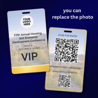Location Replaceable Photo QR Logo Conference