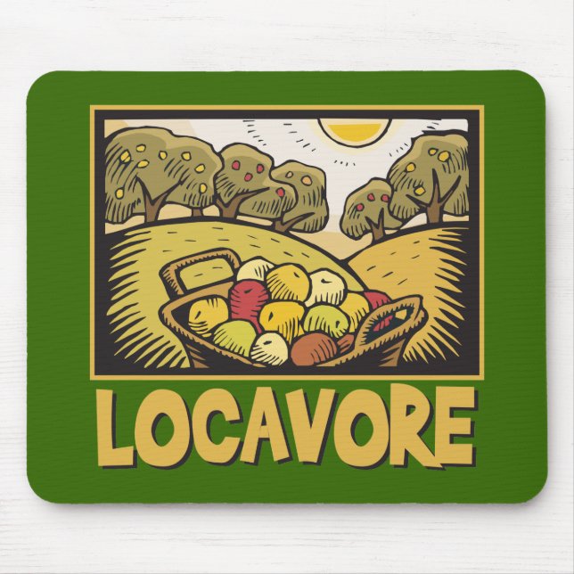 Locavore Slow Food Mouse Mat (Front)