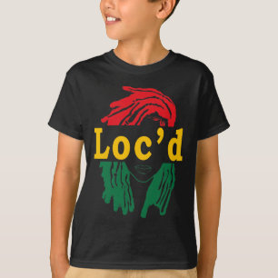 Loc'd Hair Black Woman Melanin Girl Juneteenth T-Shirt