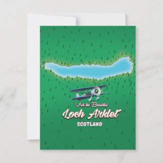 loch Arklet map Scotland vintage map
