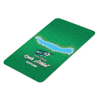 loch Arklet map Scotland vintage map Magnet