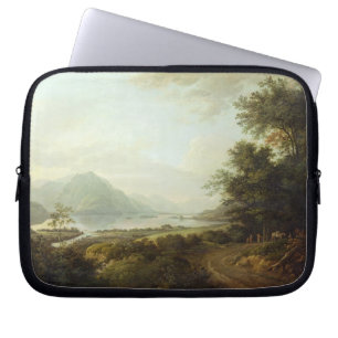Loch Awe, Argyllshire, c.1780-1800 (oil on canvas) Laptop Sleeve