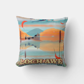 Loch Awe Scotland travel poster Cushion