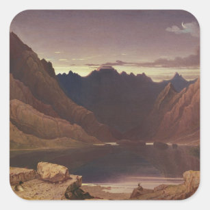 Loch Coruisk, Isle of Skye - Dawn, c.1826-32 (w/c Square Sticker