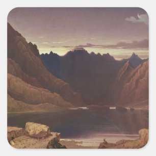 Loch Coruisk, Isle of Skye - Dawn, c.1826-32 (w/c Square Sticker