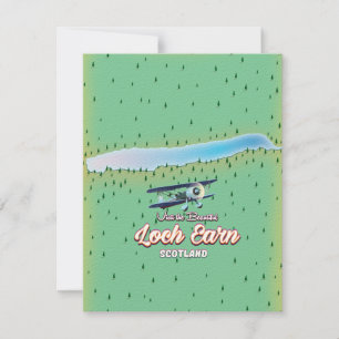 Loch Earnmap Scotland vintage map