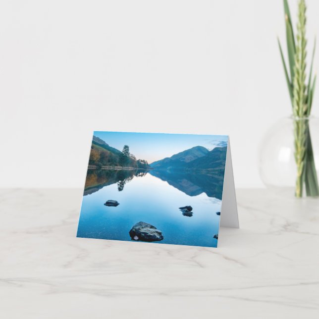 Loch Eck in Blue Greeting Card (Front)