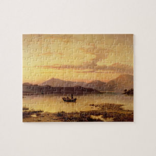 Loch Etive, from Bonawe - Evening, 1875 (oil on ca Jigsaw Puzzle