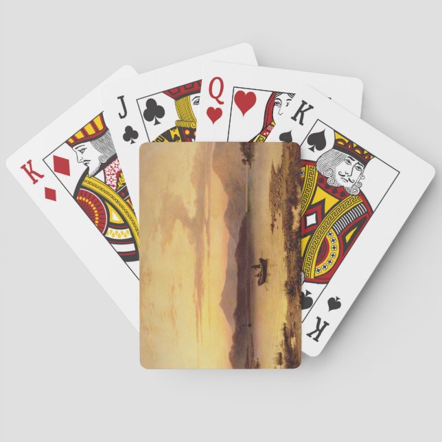 Loch Etive, from Bonawe - Evening, 1875 (oil on ca Playing Cards (Back)