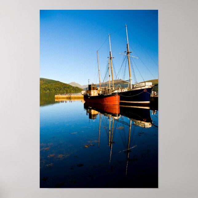 Loch Fyne, Inveraray, Scotland Poster (Front)