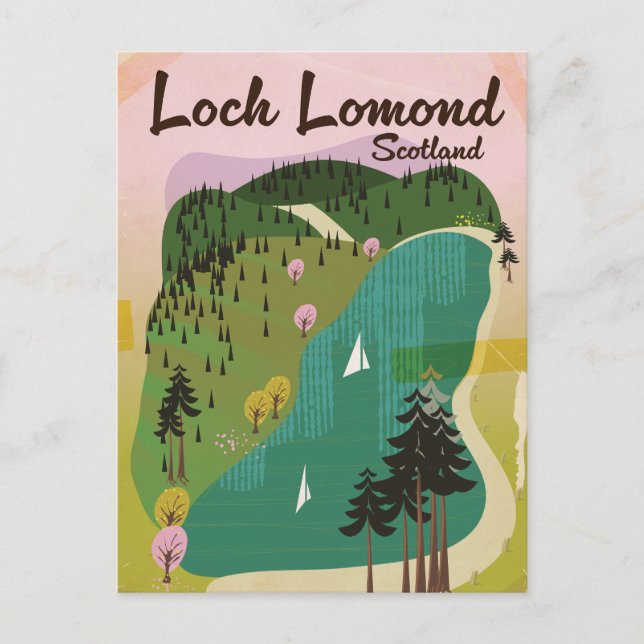 Loch Lamond Scotland Postcard (Front)