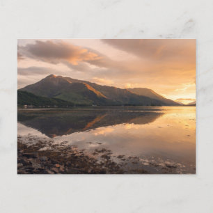 Loch Leven Sunset Holiday Postcard