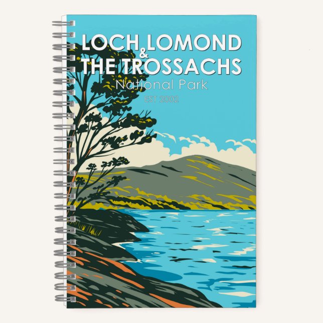Loch Lomond and the Trossachs National Park  Notebook (Front)