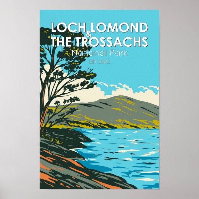 Loch Lomond and the Trossachs National Park Poster (Front)