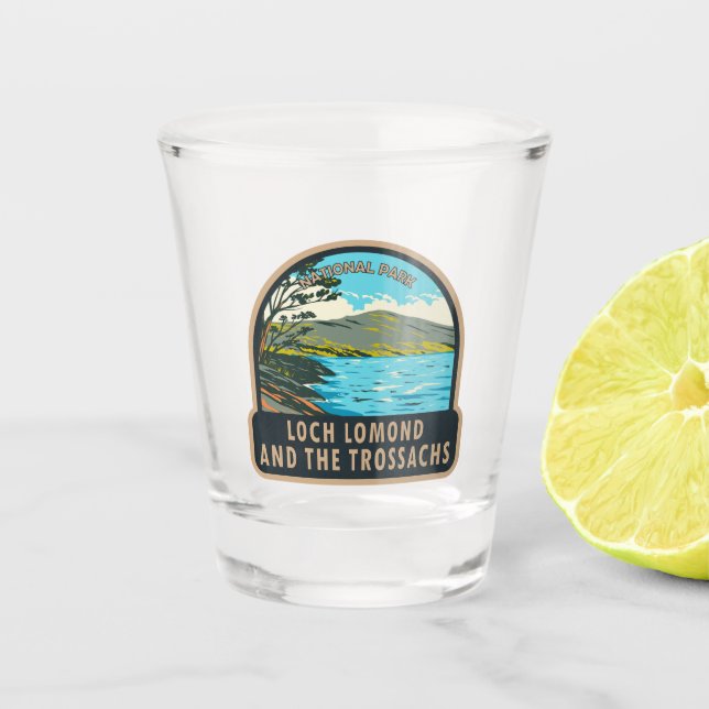 Loch Lomond and the Trossachs National Park  Shot Glass (Front)