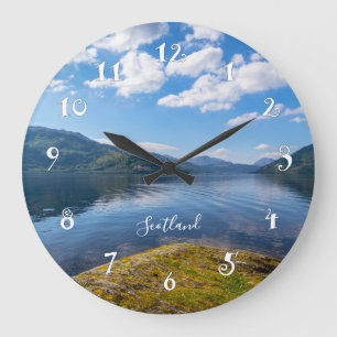 Loch Lomond in Scotland, beautiful wall clock
