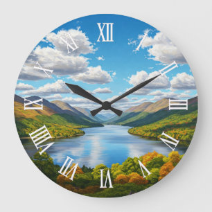 Loch Lomond Scotland Travel Large Clock
