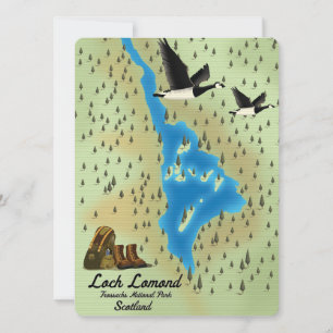 Loch Lomond,Trossachs, Scotland map