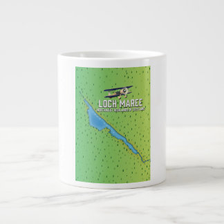 Loch Maree NW Hightlands Scotland map Large Coffee Mug