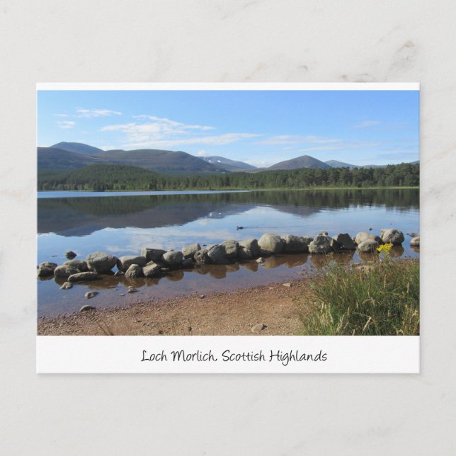 Loch Morlich, Glenmore, Scottish Highlands Postcard (Front)