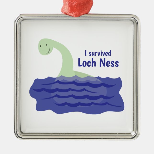 Loch Ness Metal Tree Decoration (Front)