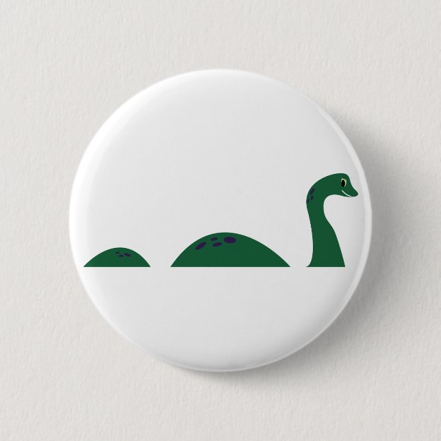 Loch Ness Monster 6 Cm Round Badge (Front)